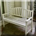 L03. One of three painted benches. 